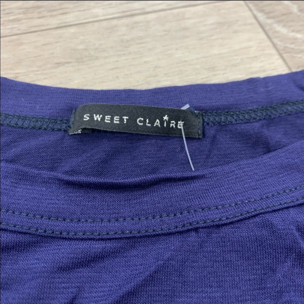 Sweet Claire Navy Blue Take a Hike Tee Shirt - Picture 2 of 4